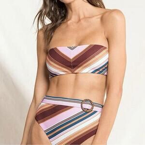 Maaji Tiffany Strapless Bandeau Bikini Top Size XS Nwot